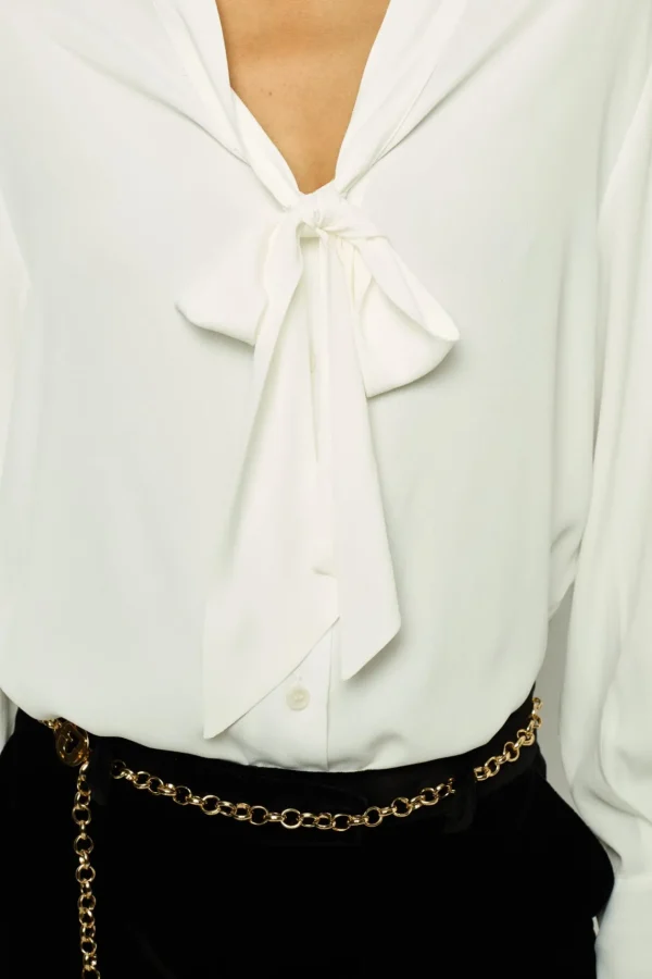 Cheap Pussy-bow collar blouse Shirts & Blouses