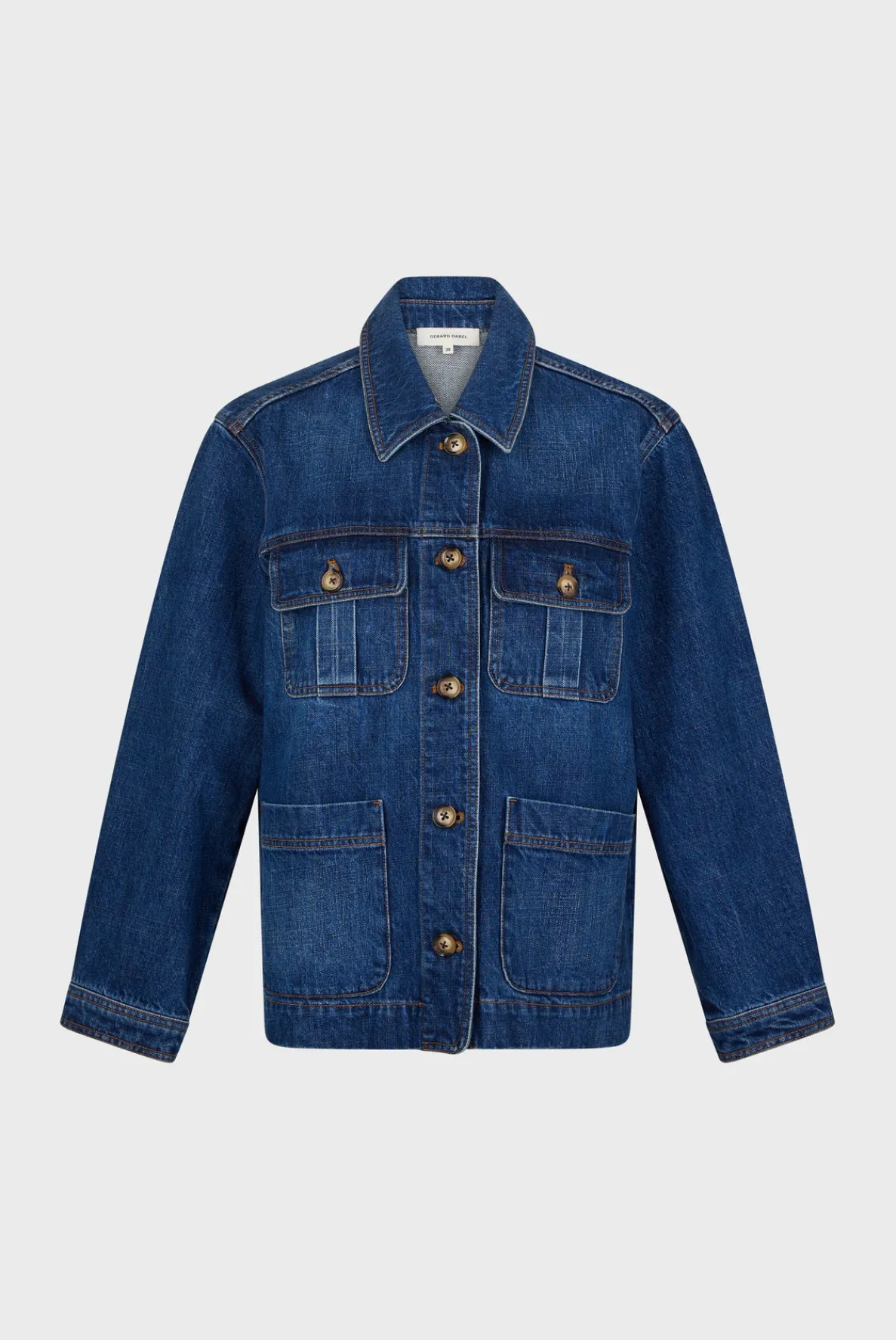 raw_denim_jacket__marcell_5.webp Clearance Raw denim jacket - MARCELLINE Jackets