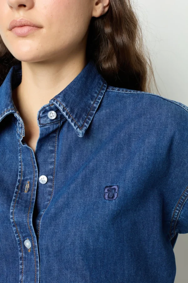 Best Sale Raw denim shirt - BABETT Shirts & Blouses