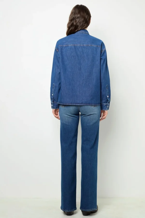 Best Sale Raw denim shirt - BABETT Shirts & Blouses