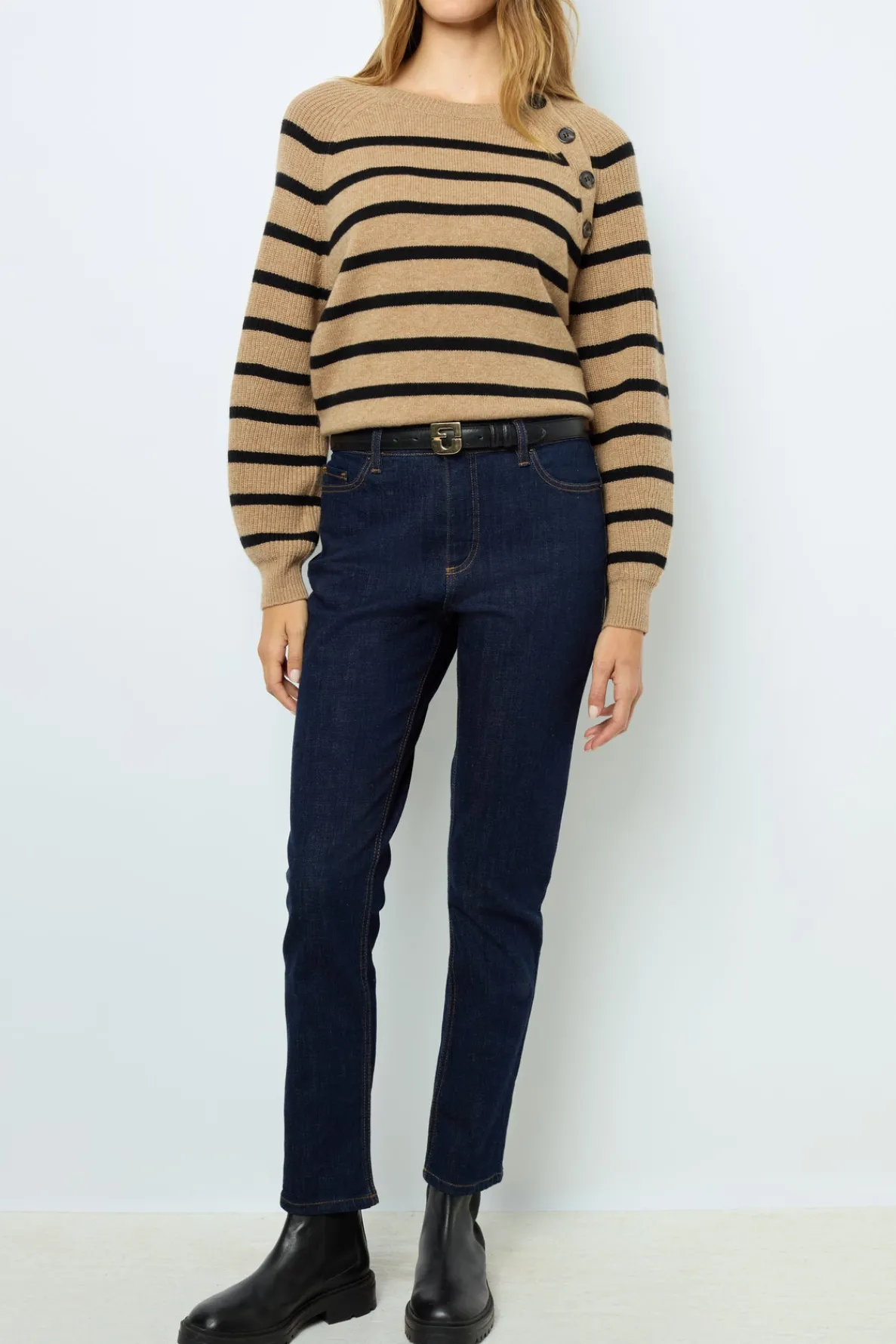 raw_denim_slim_jeans__nau_1.webp Cheap Raw denim slim - NAUSICA Trousers