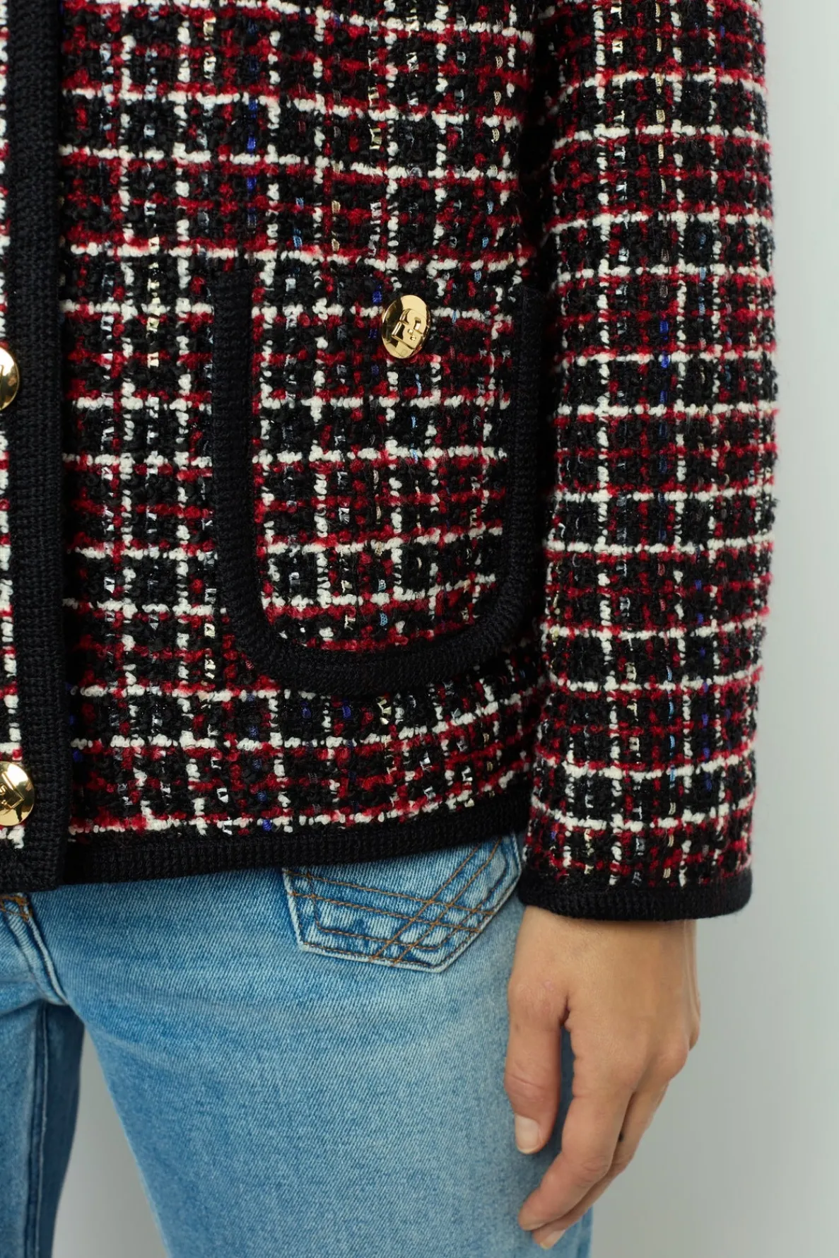 red_tweed_jacket_with_bra_5.webp Best Red tweed jacket with braid - MAIWENN Jackets | Suits & Outfits