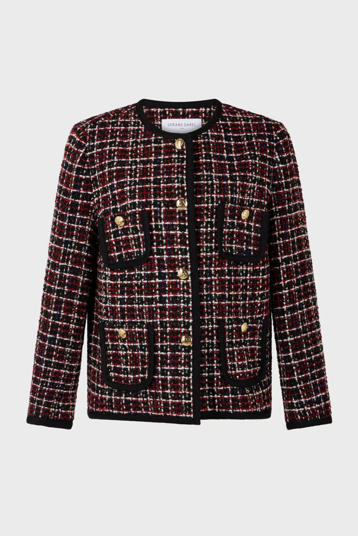 red_tweed_jacket_with_bra_6.webp Best Red tweed jacket with braid - MAIWENN Jackets | Suits & Outfits