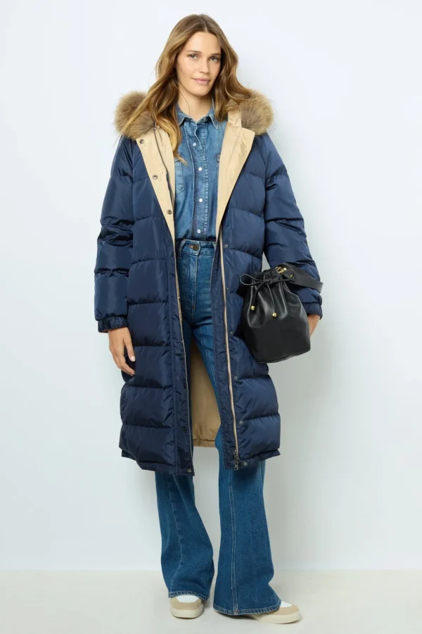 Hot Reversible hooded down jacket - LAIS Coats