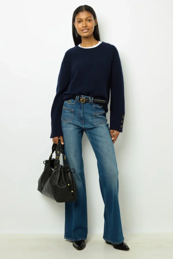 Cheap Ribbed wool sweater - JOYCA Knitwear