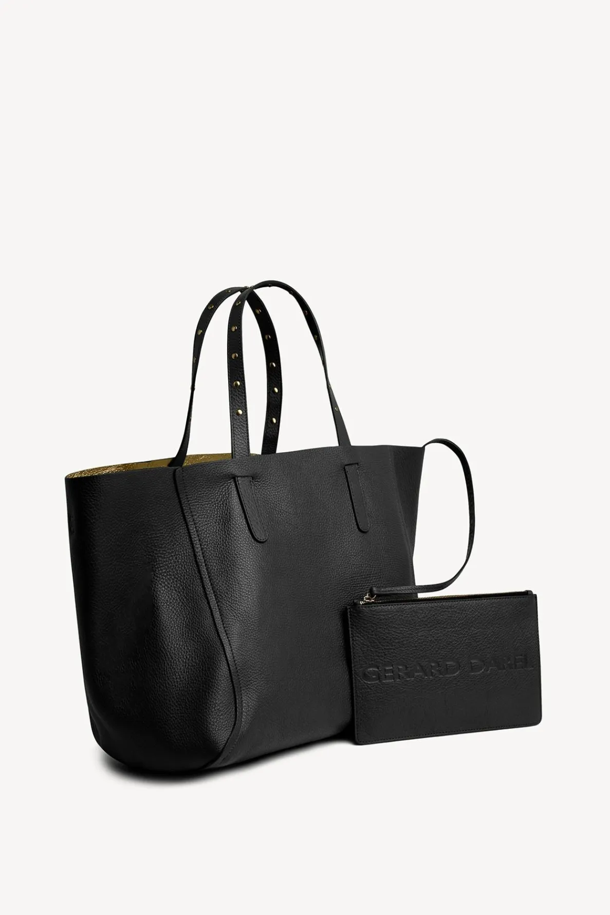 shopping_bag_in_grainy_le_1.webp Flash Sale Shopping bag in grainy leather metallic inside - SIMPLE 2 Handbag | Cabas & Tote Bags