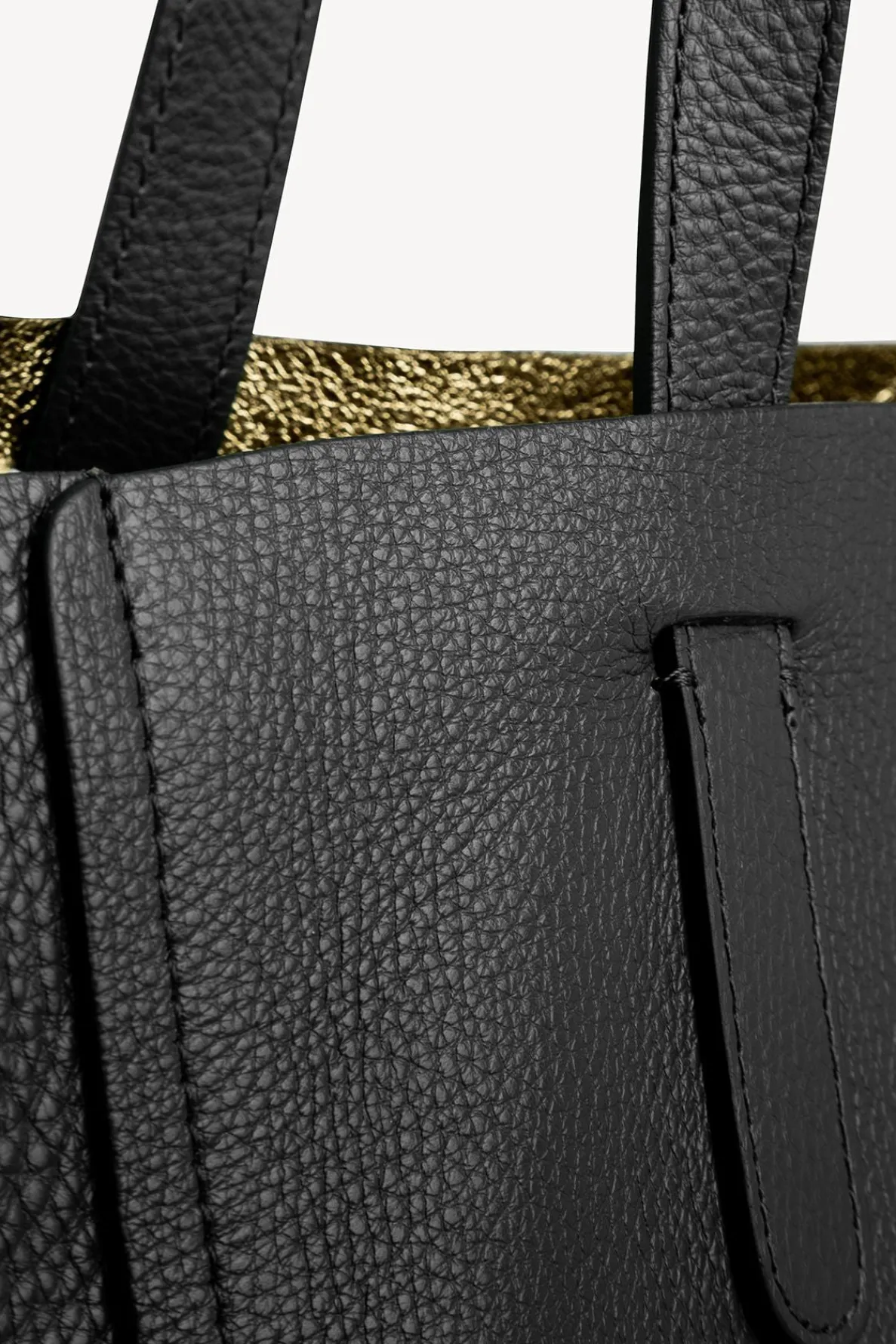 shopping_bag_in_grainy_le_2.webp Flash Sale Shopping bag in grainy leather metallic inside - SIMPLE 2 Handbag | Cabas & Tote Bags