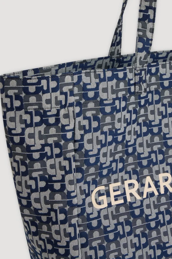 Outlet Shopping bag in jacquard - LOLA Handbag | Cabas & Tote Bags