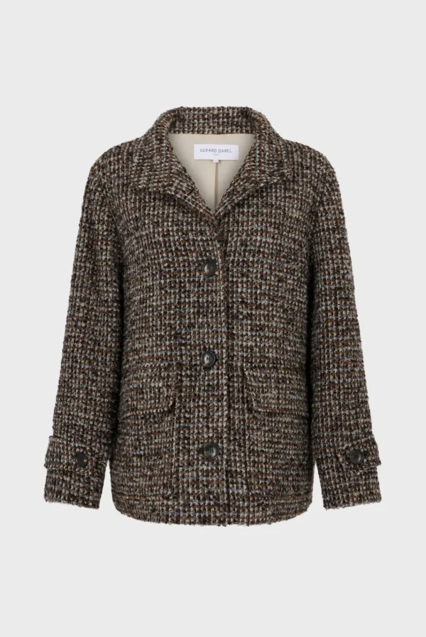 Cheap Short check coat - LEONTINE Coats