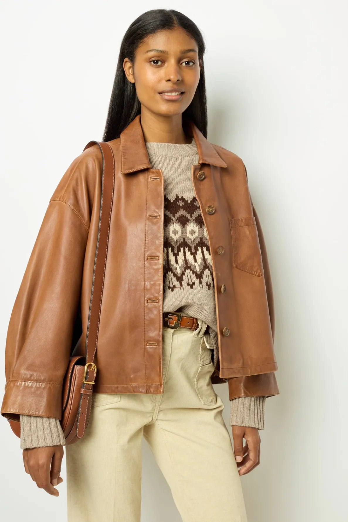 short_leather_jacket__joc_0.webp Outlet Short leather jacket - JOCYA Leather & Pelts