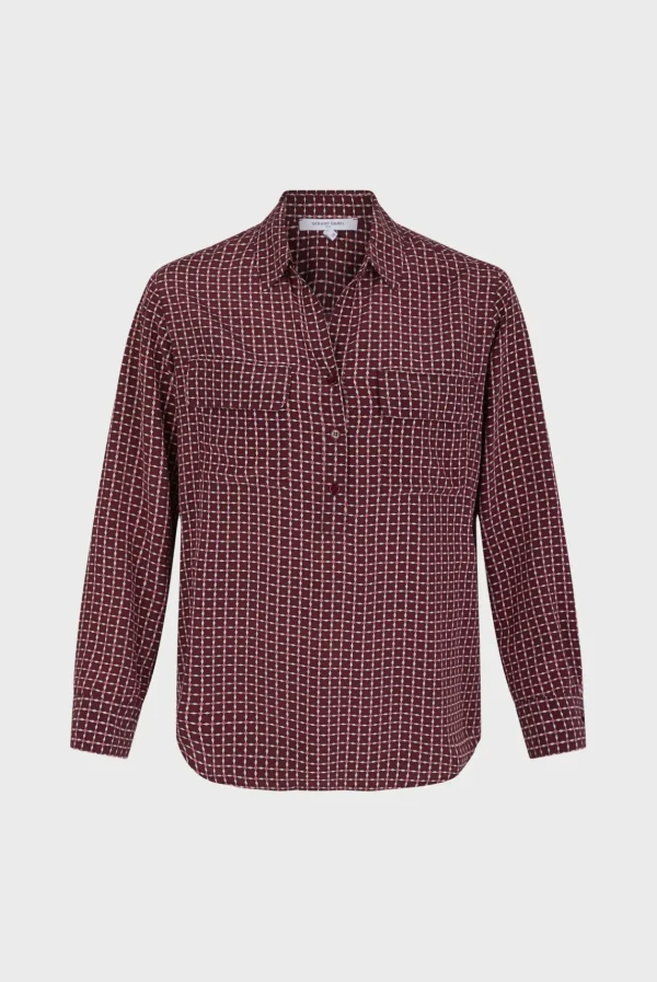 Discount Silk printed blouse - BERNADETTE Shirts & Blouses