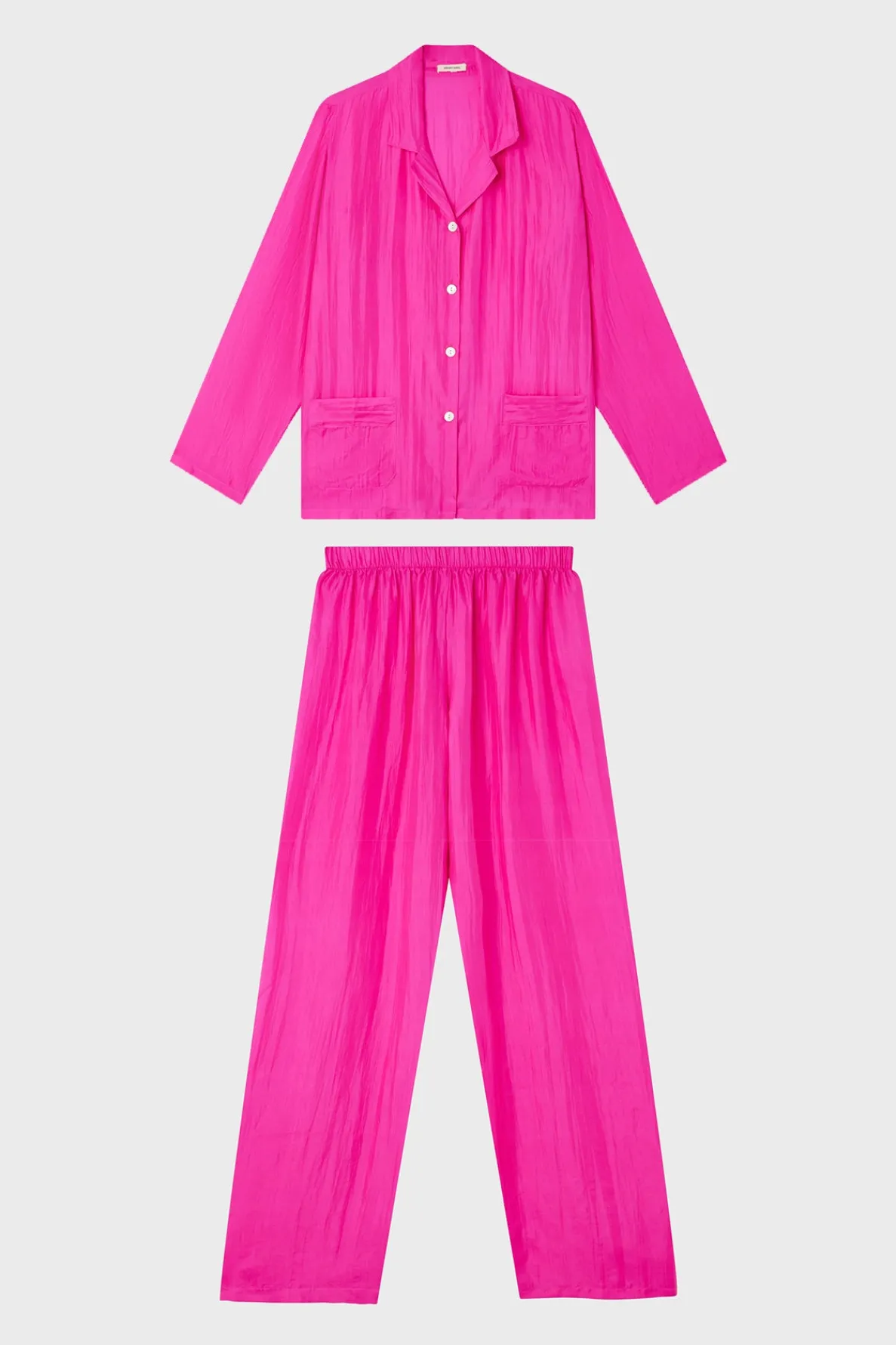 silk_pyjamas__fuchsia_1.webp Flash Sale Silk pyjamas - Pyjamas & Kimonos