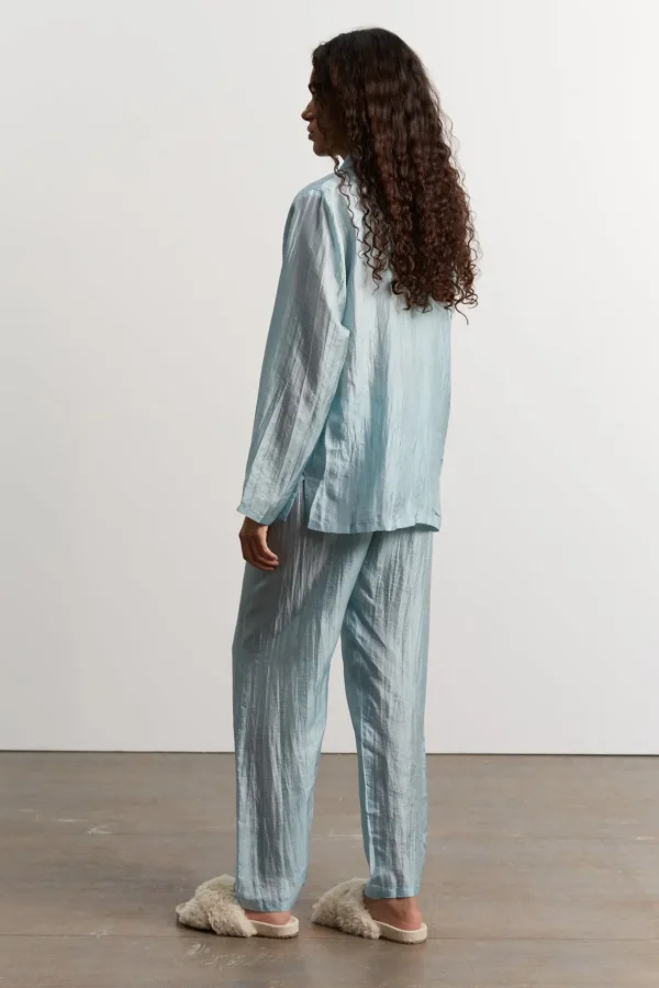 Outlet Silk pyjamas - sky blue Pyjamas & Kimonos