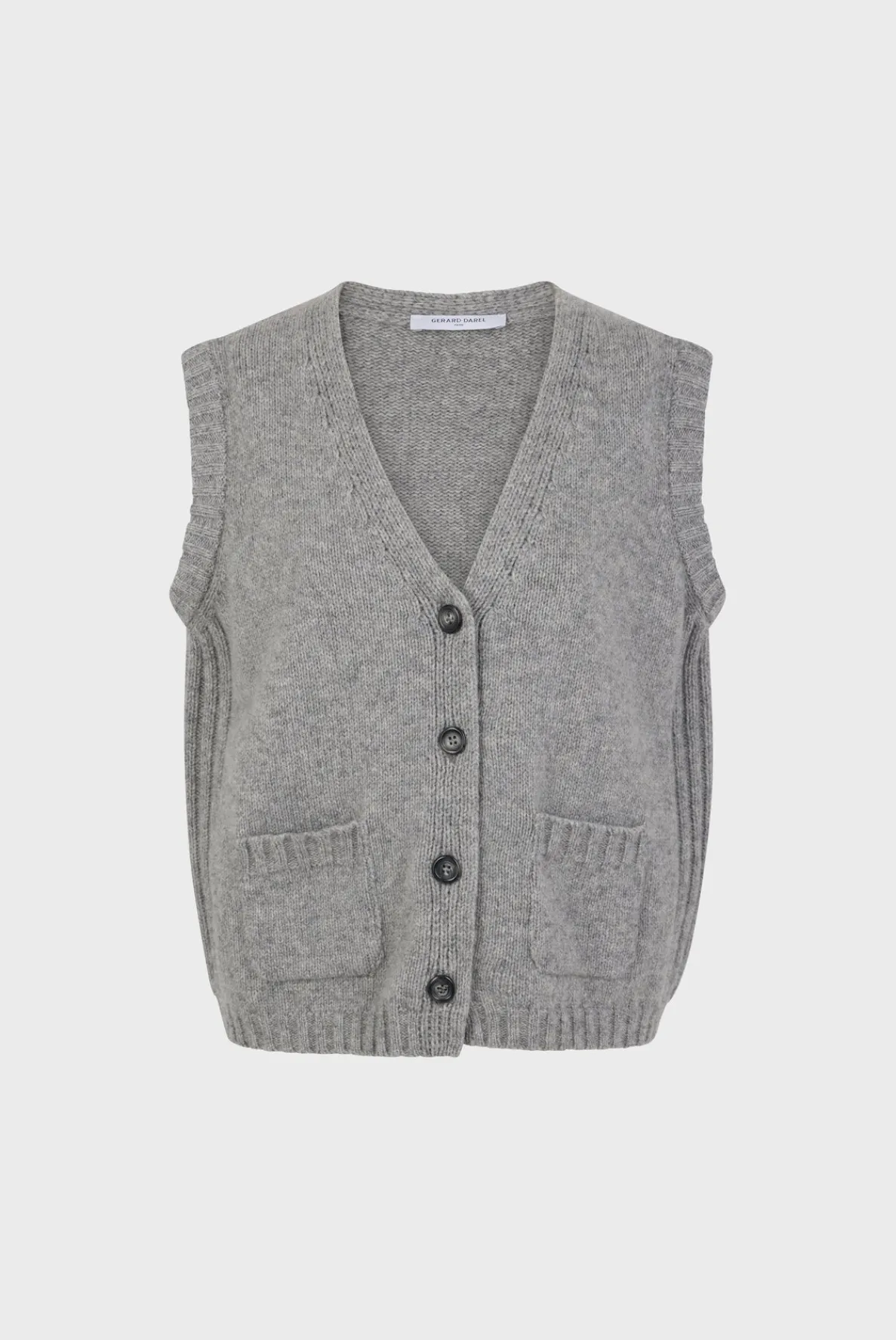 sleeveless_cardigan__joss_5.webp Outlet Sleeveless cardigan - JOSSELYN Knitwear