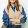 Hot Sleeveless ribbed sweater - JULIETTA Knitwear