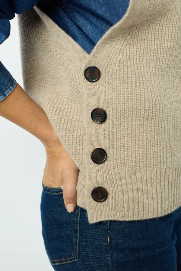Hot Sleeveless ribbed sweater - JULIETTA Knitwear