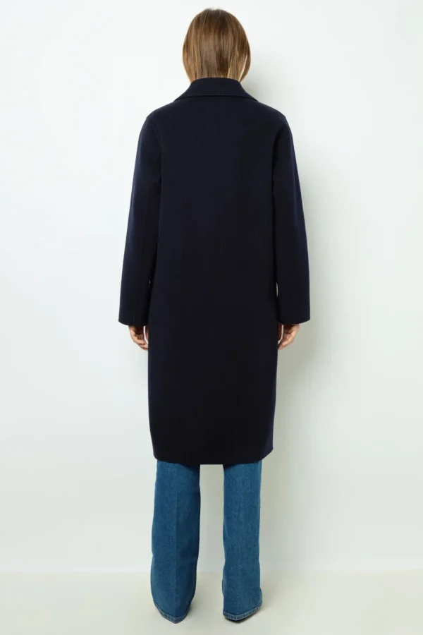 Fashion Straight cut coats with fine stripes - LASSIA Coats