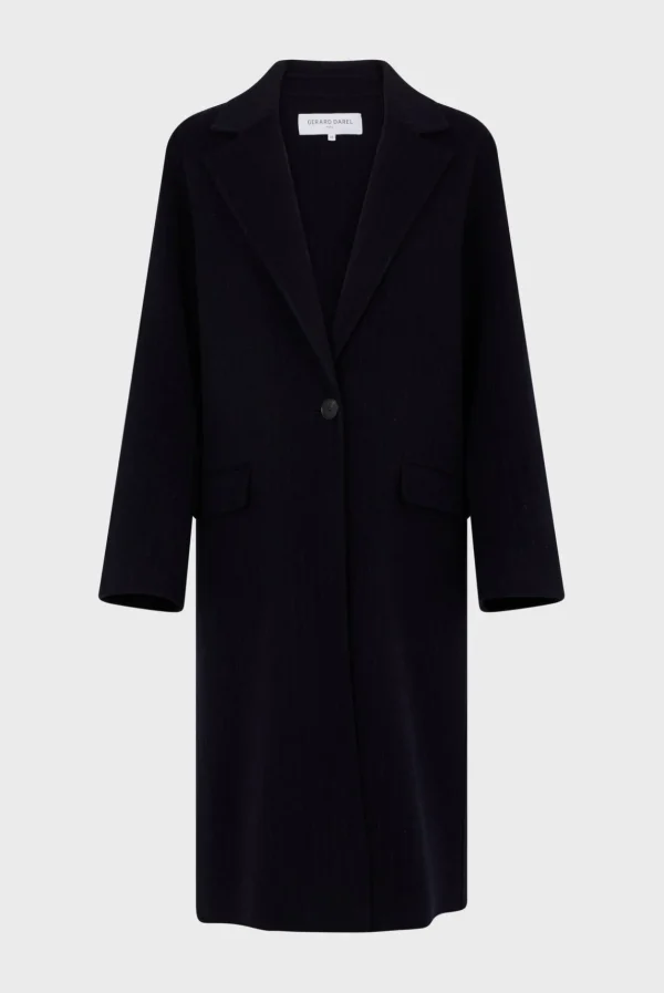 Fashion Straight cut coats with fine stripes - LASSIA Coats