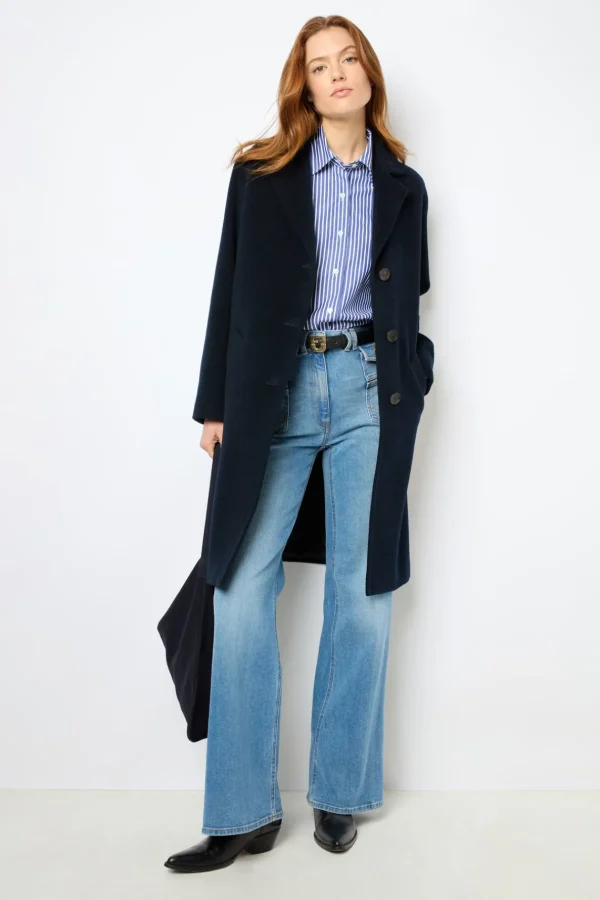 Discount Straight cut wool coat - LATHICIA Coats