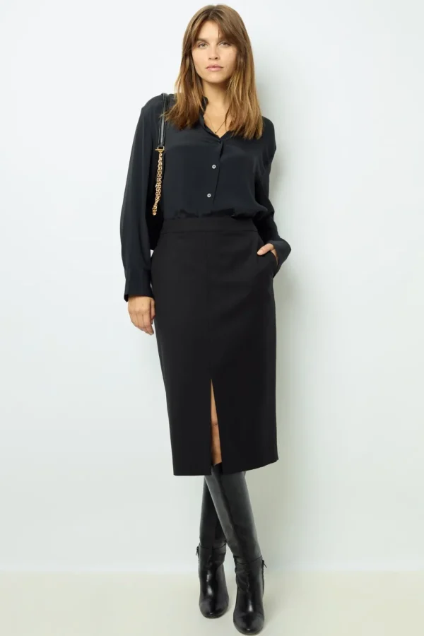 New Straight mid-length skirt - CLEA Skirts
