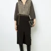 Cheap Straight mid-length skirt - CLAIRVIE Skirts