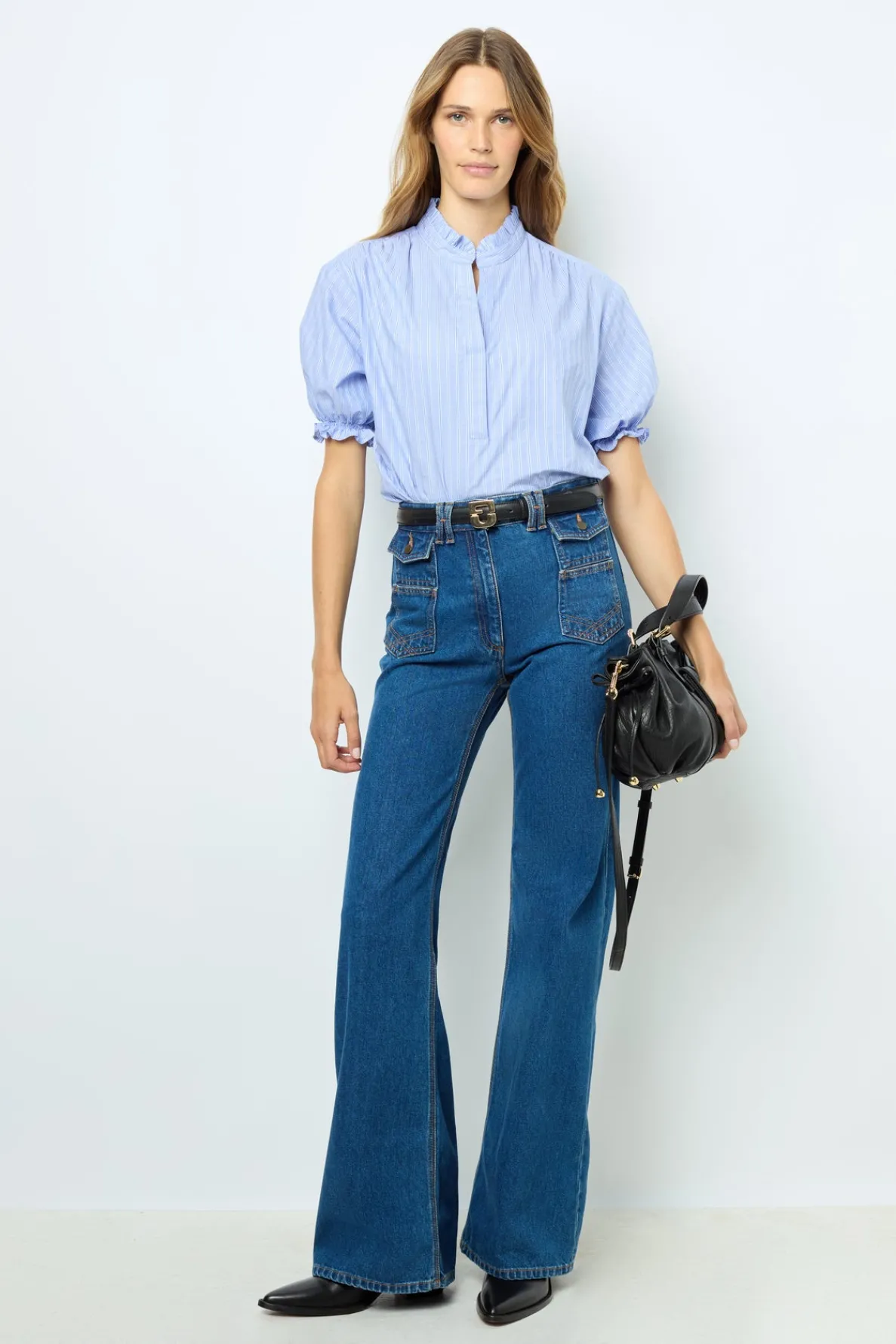 striped_popelin_blouse__b_1-1.webp Online Striped popelin blouse - BERTINIA Shirts & Blouses