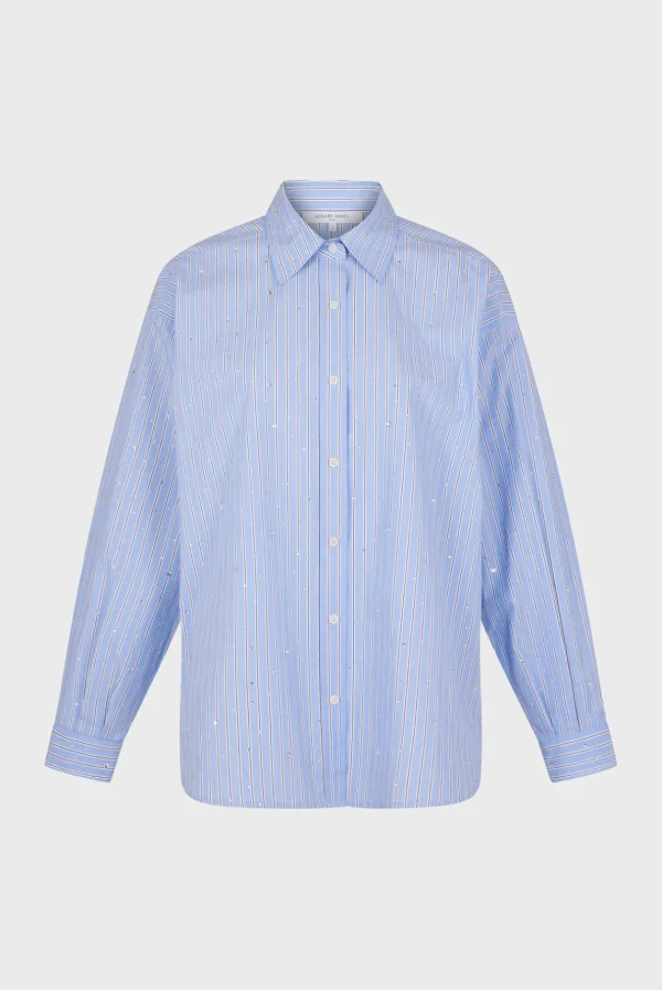 Flash Sale Striped rhinestone shirt - BALLIE Shirts & Blouses