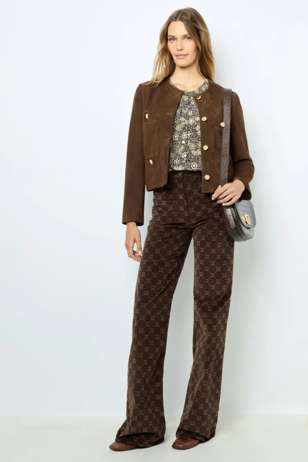 New Suede collarless jacket - BELINA Leather & Pelts