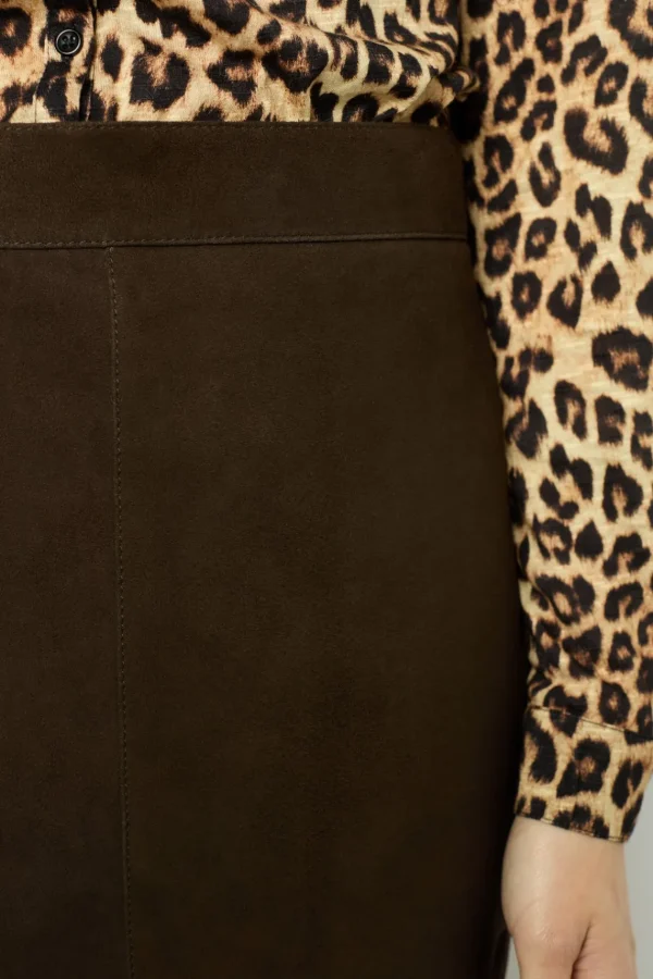 Best Suede straight skirt - CHARLIE Leather & Pelts