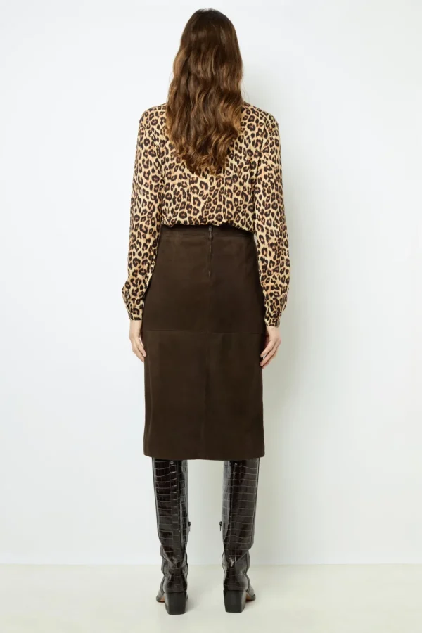 Best Suede straight skirt - CHARLIE Leather & Pelts