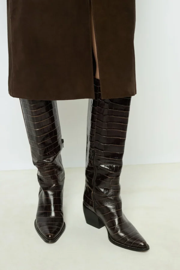 Best Suede straight skirt - CHARLIE Leather & Pelts