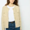 New Thick cardigan with sequins - JANELLY Knitwear
