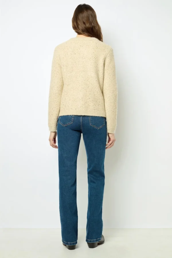New Thick cardigan with sequins - JANELLY Knitwear