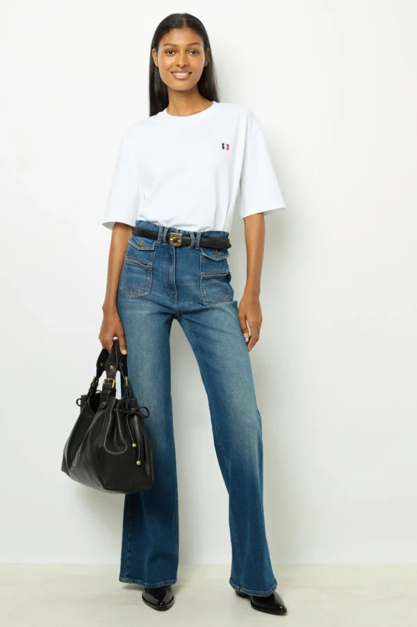 Best Tricolor monogrammed t-shirt - ALEXANDRINE Tops & T-Shirts
