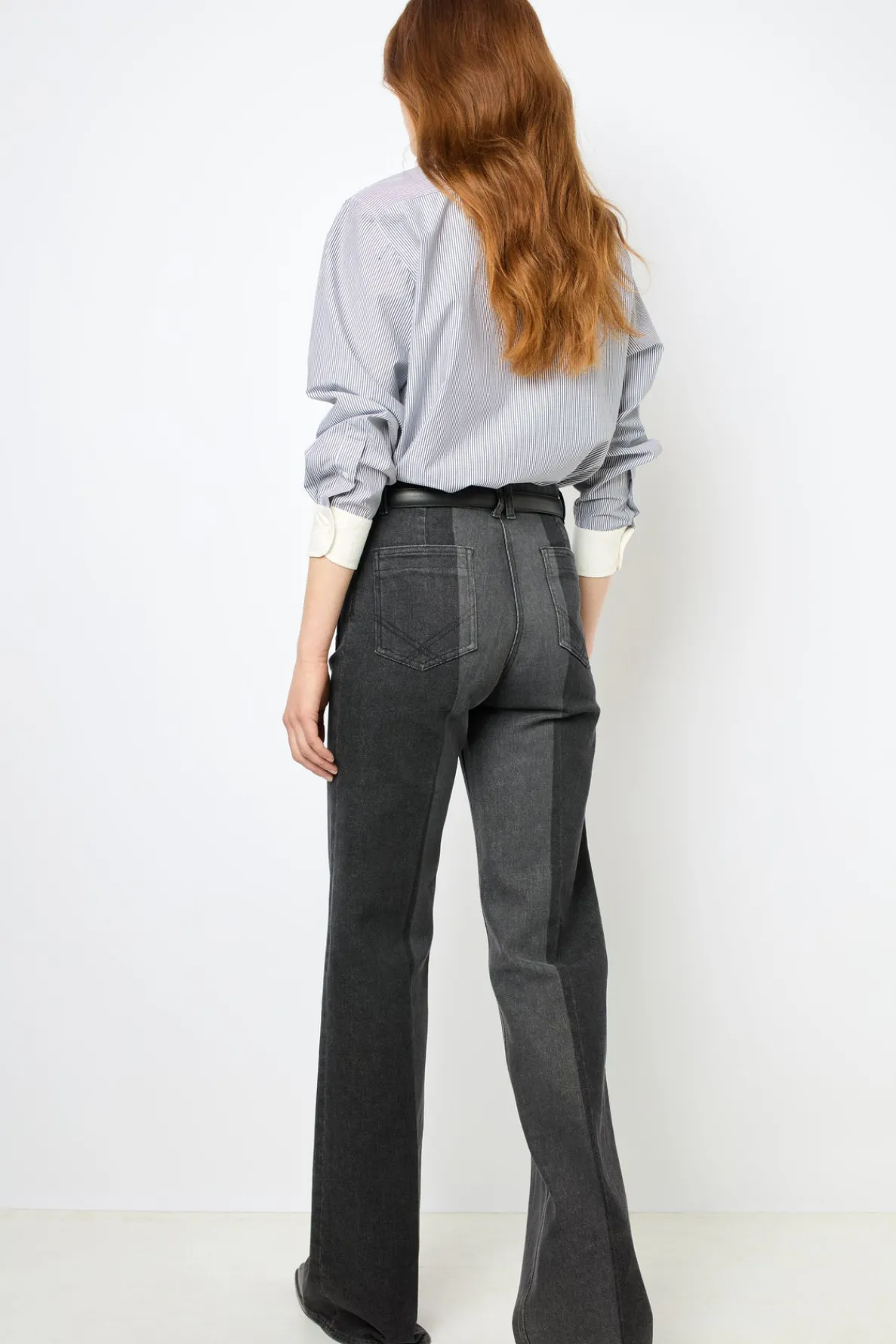 twotone_flared_jeans__ann_1.webp Cheap Two-tone flared jeans - ANNA Trousers