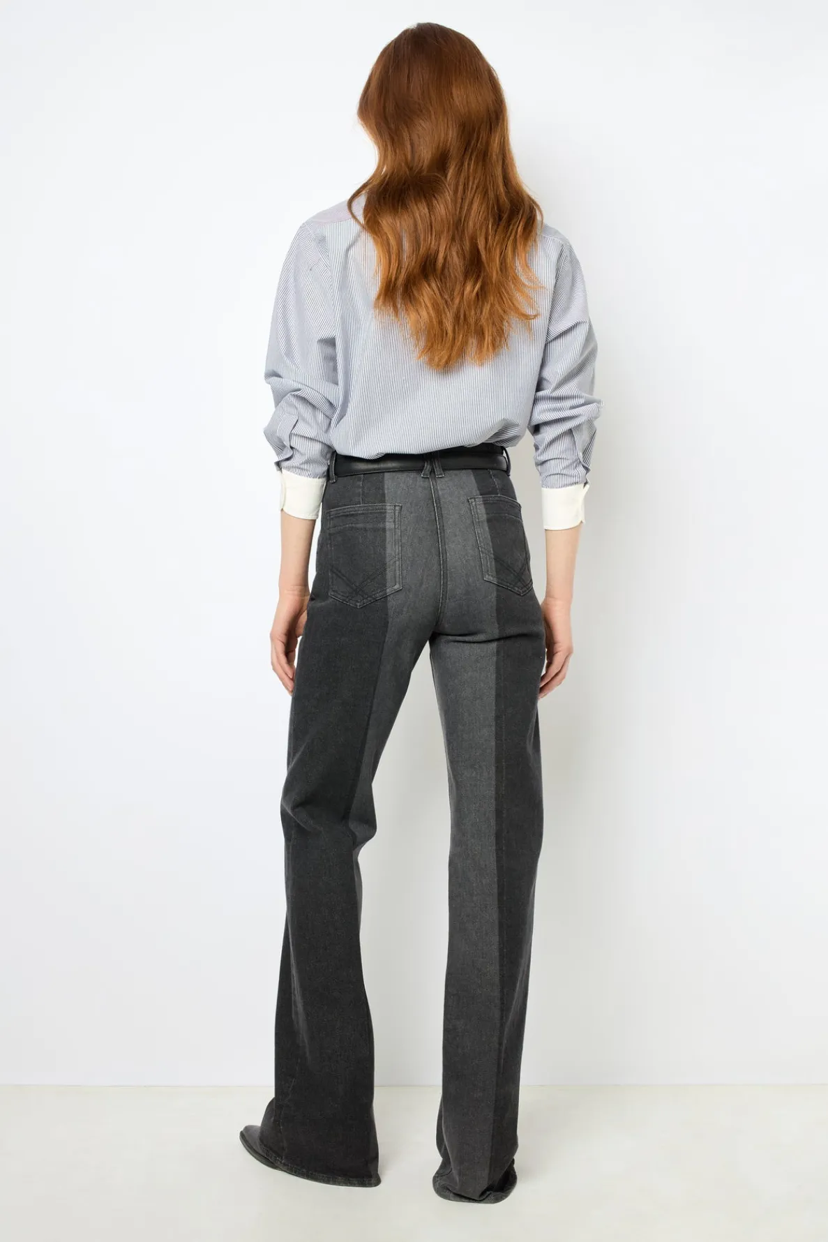 twotone_flared_jeans__ann_3.webp Cheap Two-tone flared jeans - ANNA Trousers