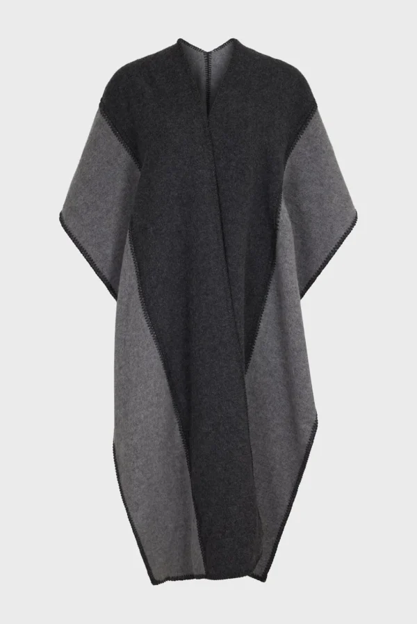 Hot Two-tone poncho - DAMYNN Scarves