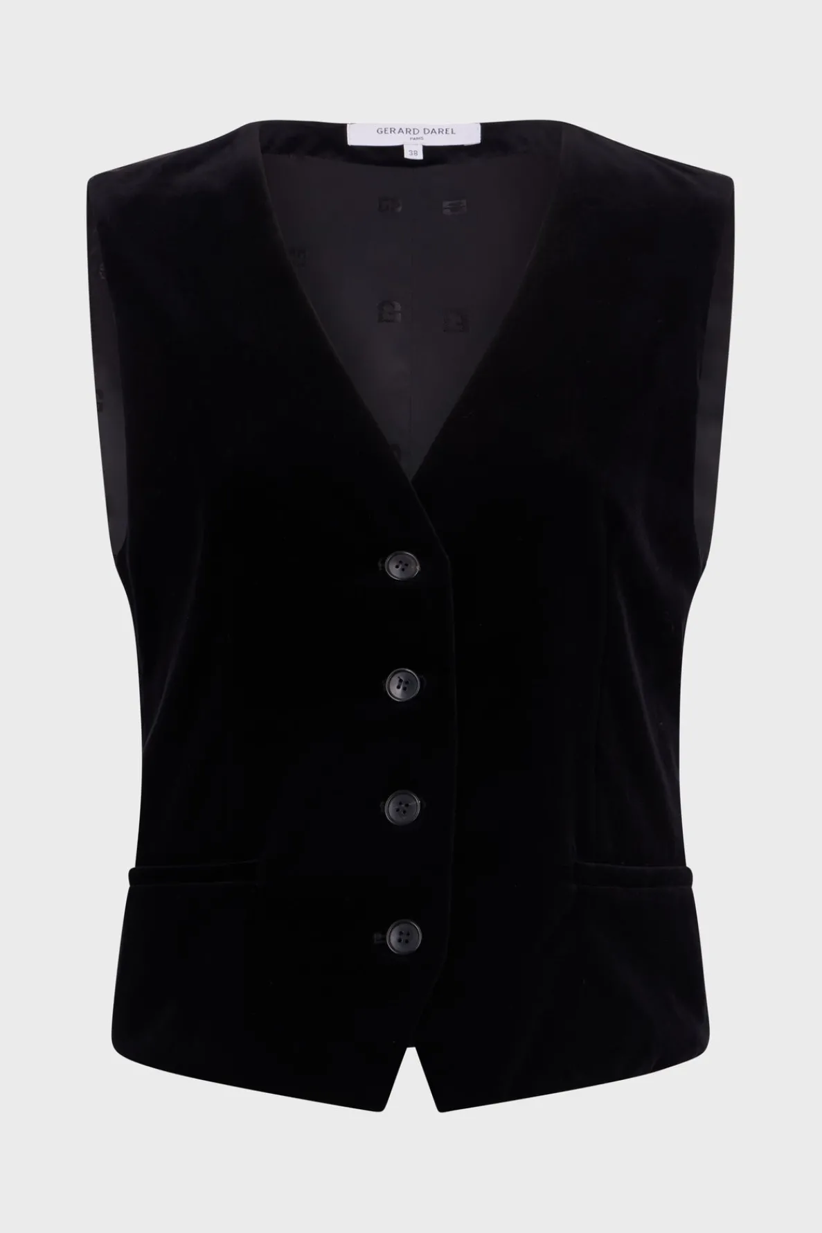 velvet_sleeveless_jacket__4.webp Cheap Velvet sleeveless jacket - MAIA Jackets | Suits & Outfits