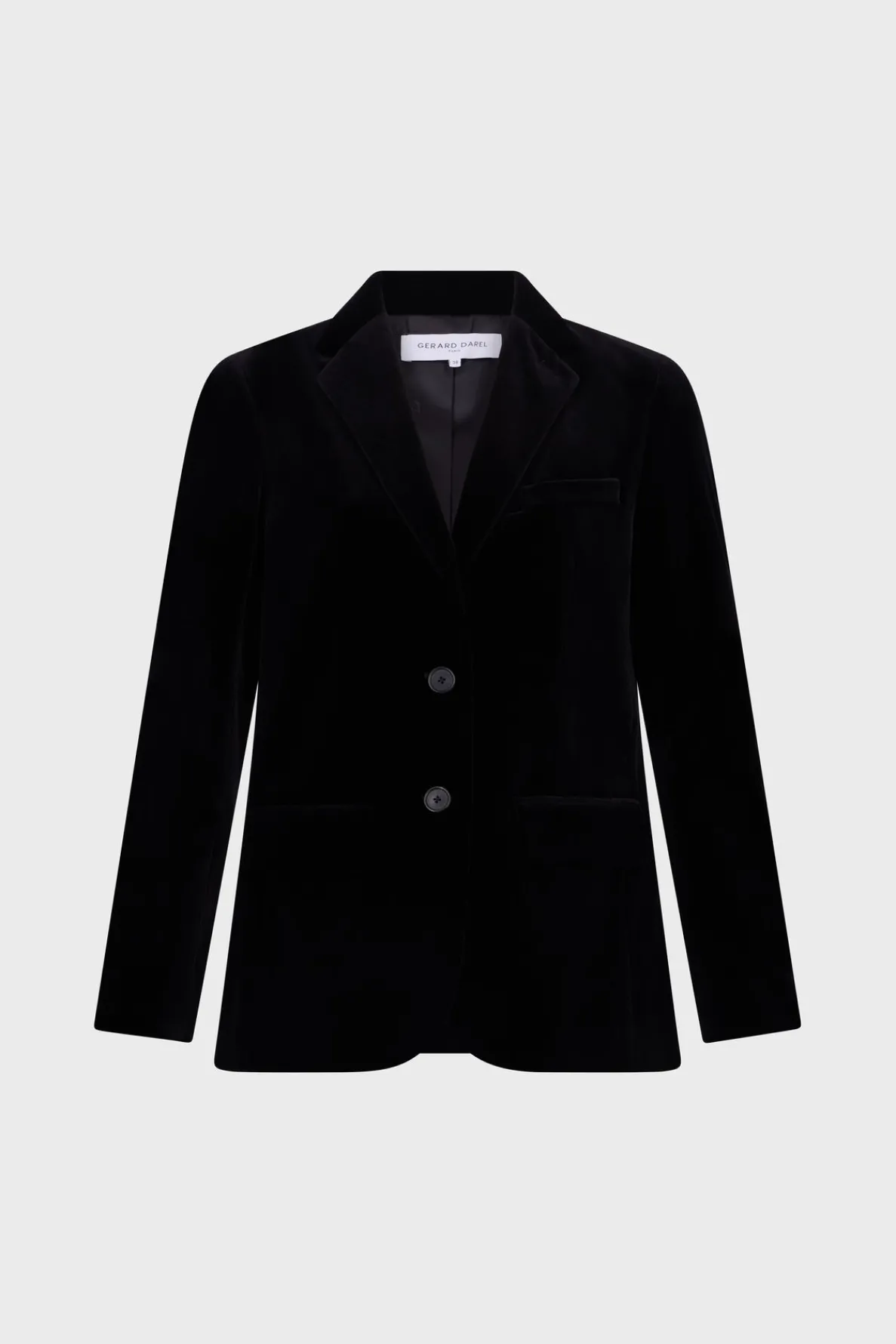 velvet_straight_blazer__m_4-2.webp Fashion Velvet straight blazer - MAEVA Jackets | Suits & Outfits
