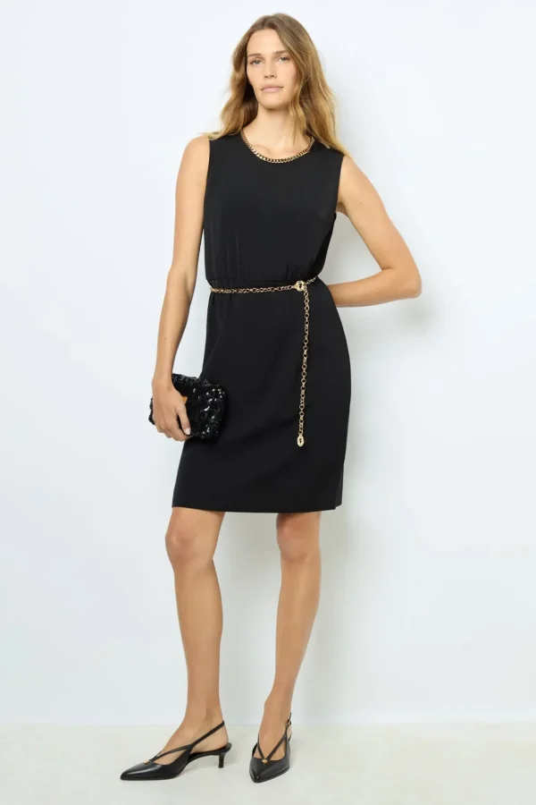 Sale Waisted dress with gold chain - SAYANNA Dresses