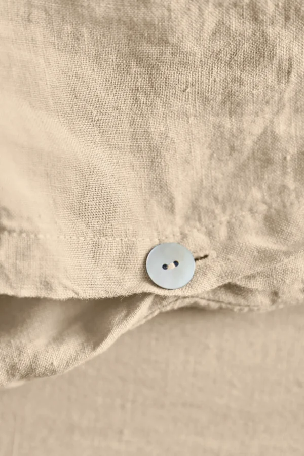Discount Washed linen duvet cover - light brown Duvet Covers