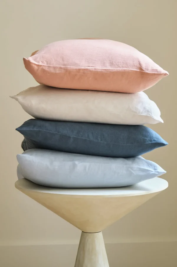 Outlet Washed linen pillowcase - midnight blue Pillow Cases