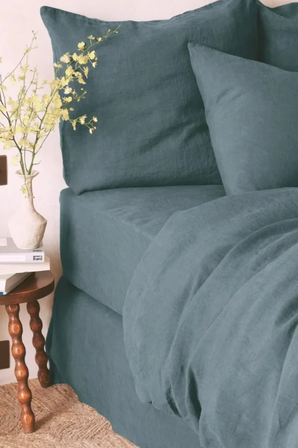 Outlet Washed linen pillowcase - midnight blue Pillow Cases