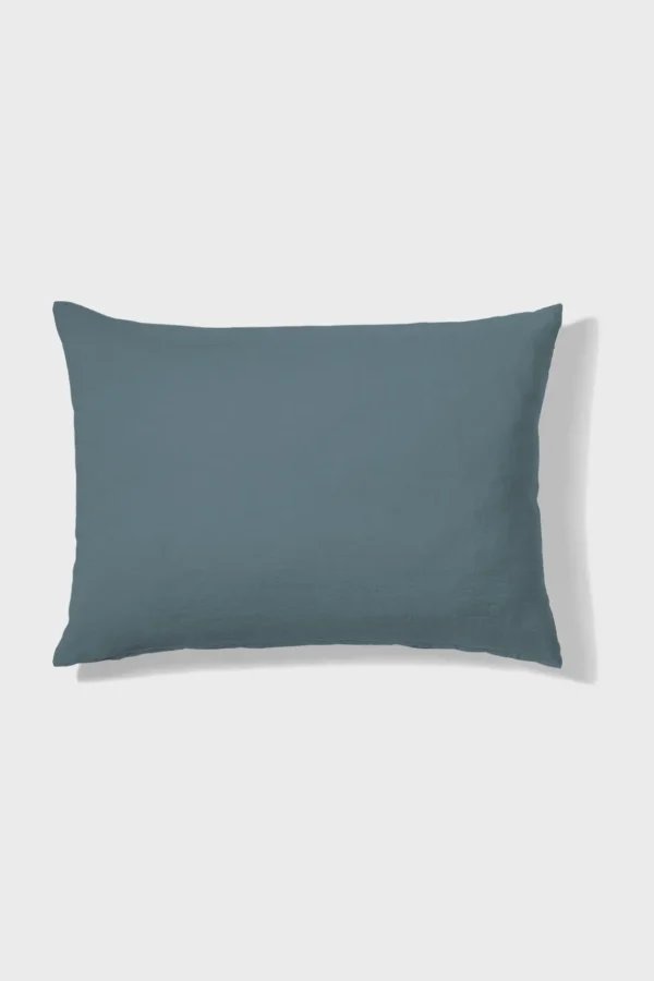Outlet Washed linen pillowcase - midnight blue Pillow Cases