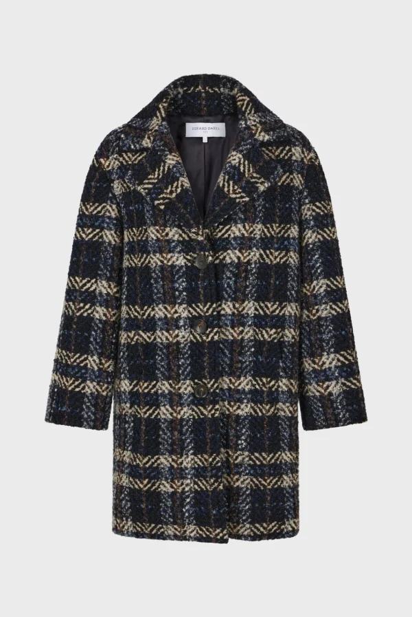 Outlet Wide check coat - LEONETTE Coats