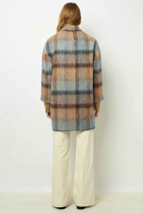 Best Sale Wide check coat - LEONILLE Coats
