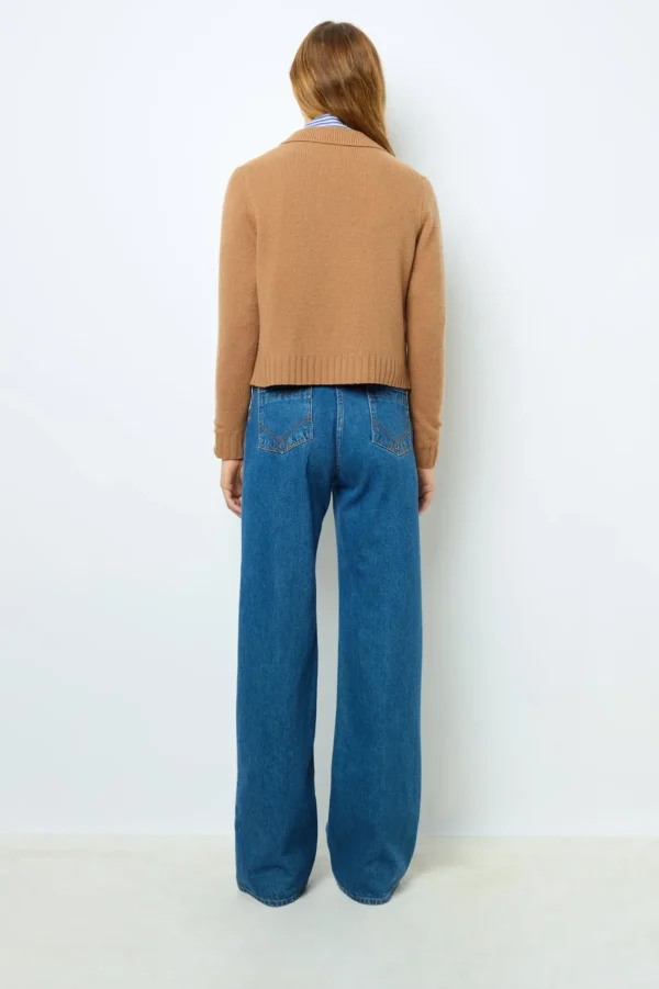 Best Wool and cashmere double-breasted cardigan - JIHANNE Knitwear